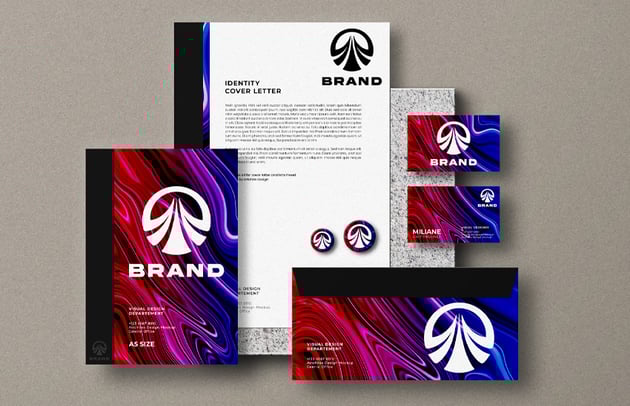 create branding with transparent logo
