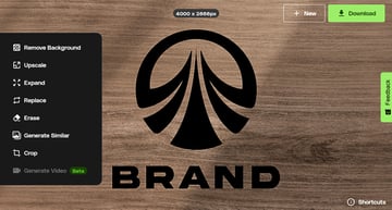 upload your logo file to ImageEdit