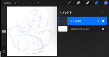 creating a pre-sketch
