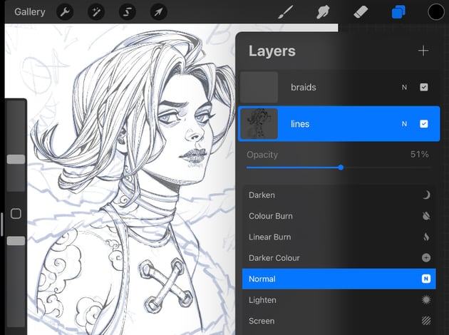 new layer for the hair