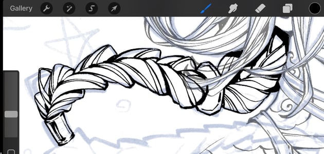 inking a braid