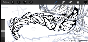 inking a braid