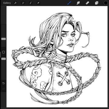 final ink line art
