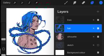 hair shape layer