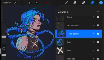 adding hair colors