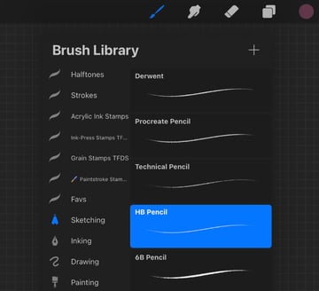 choosing a painting brush