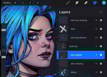 adding details to the face