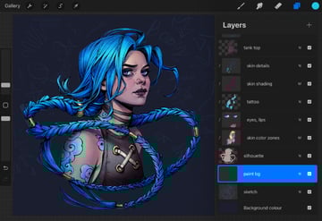 creating a painting background layer