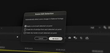 Scene edit detection