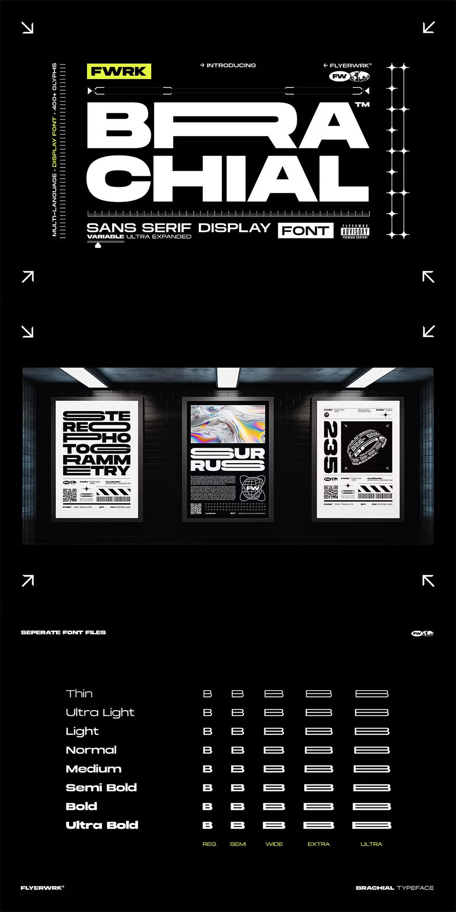 Brachial Ultra Wide Font