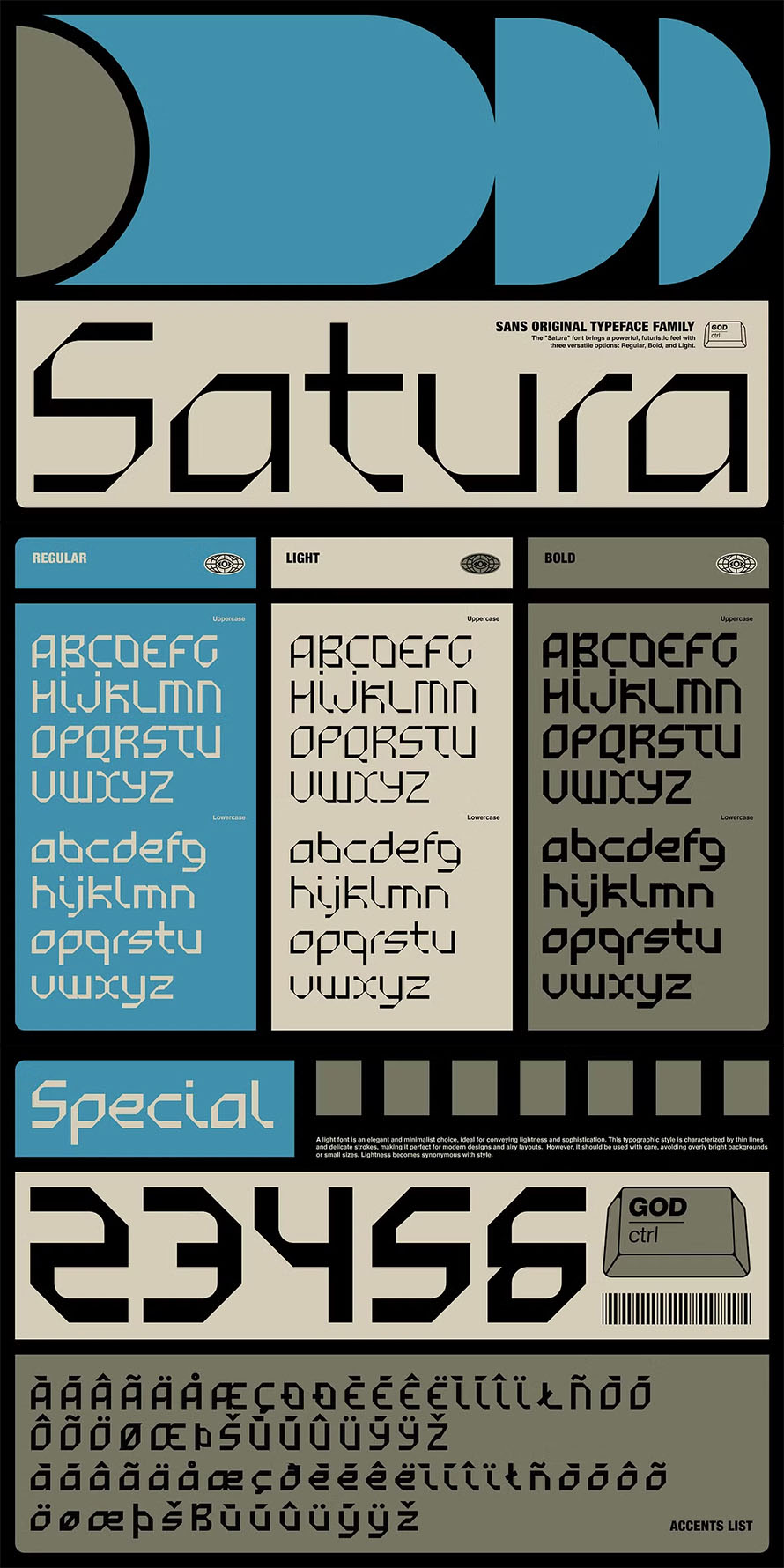 Satura Display Typeface