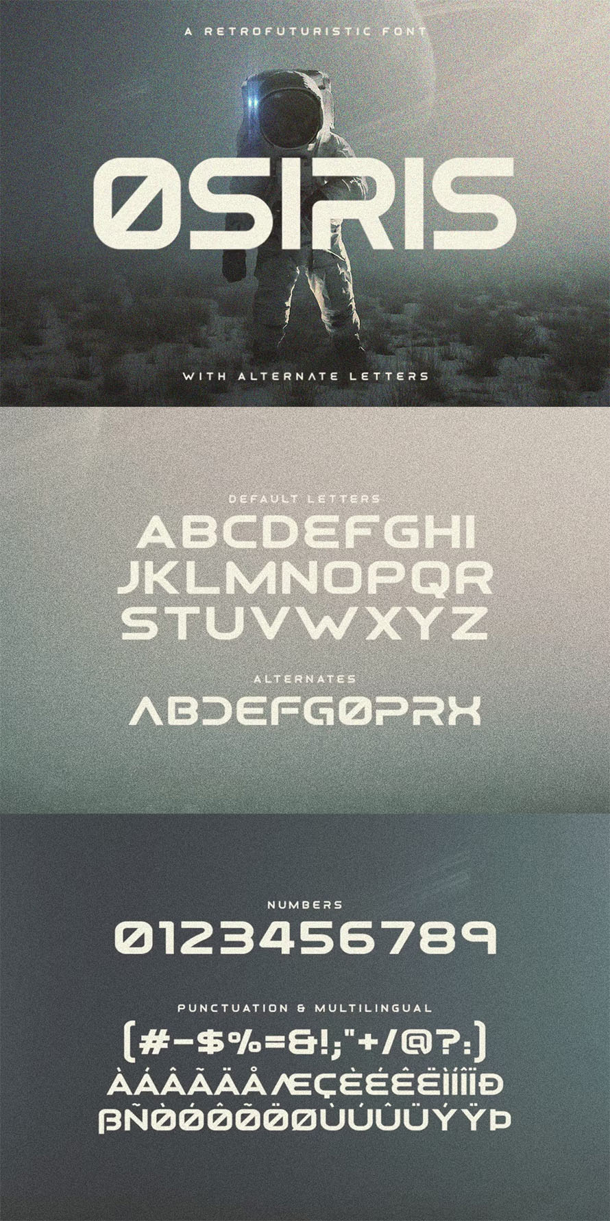 Osiris Futuristic Font