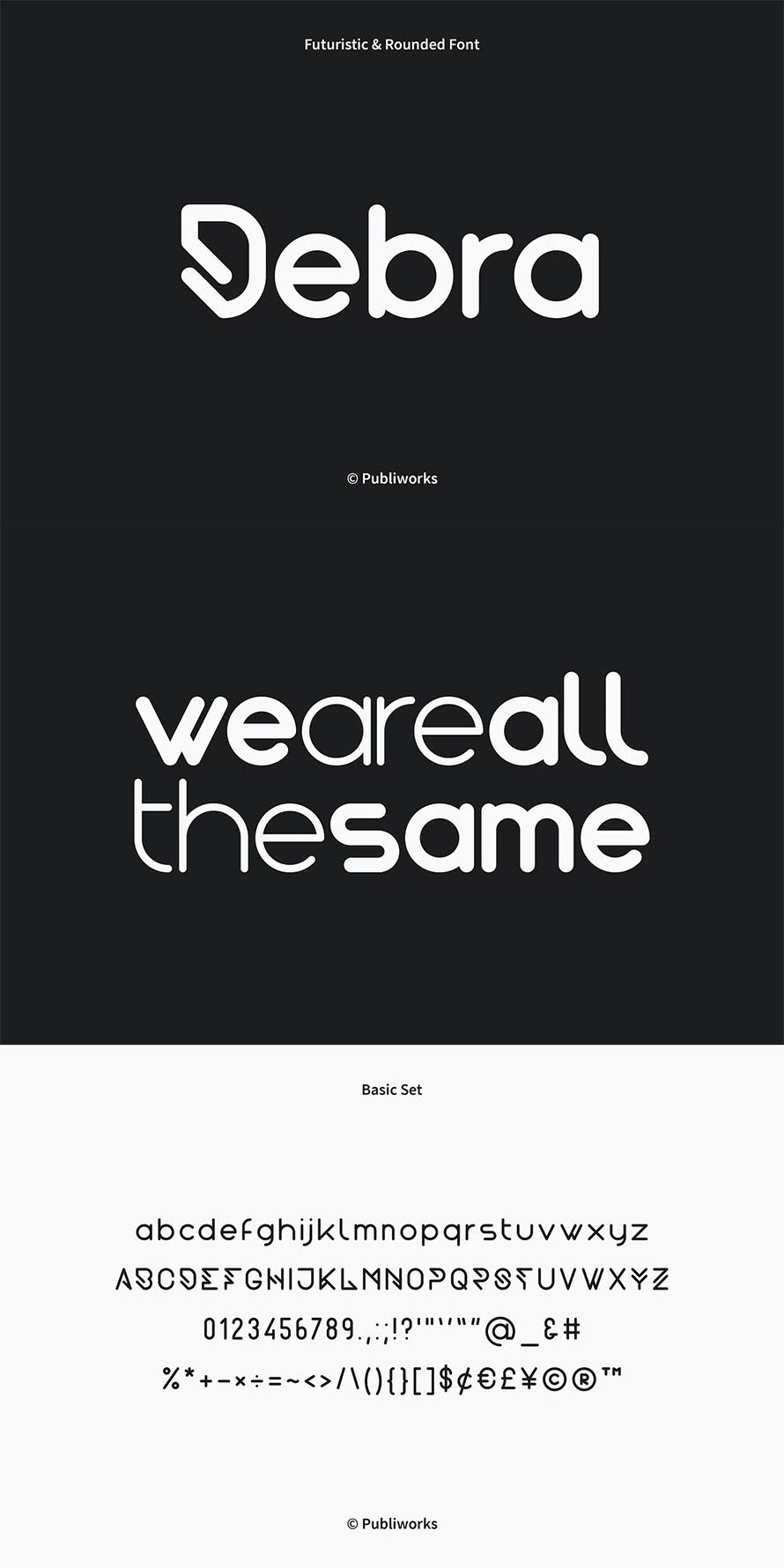 Debra Futuristic Rounded Font