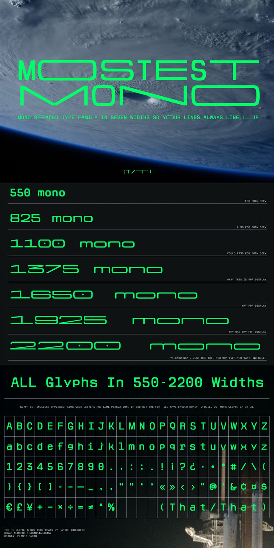 Mostest Mono Font Family