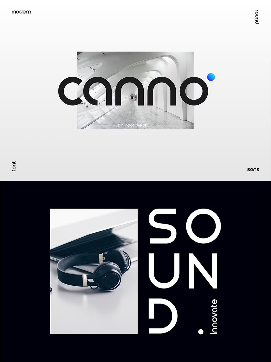 Modern Geometric Sans Serif Font