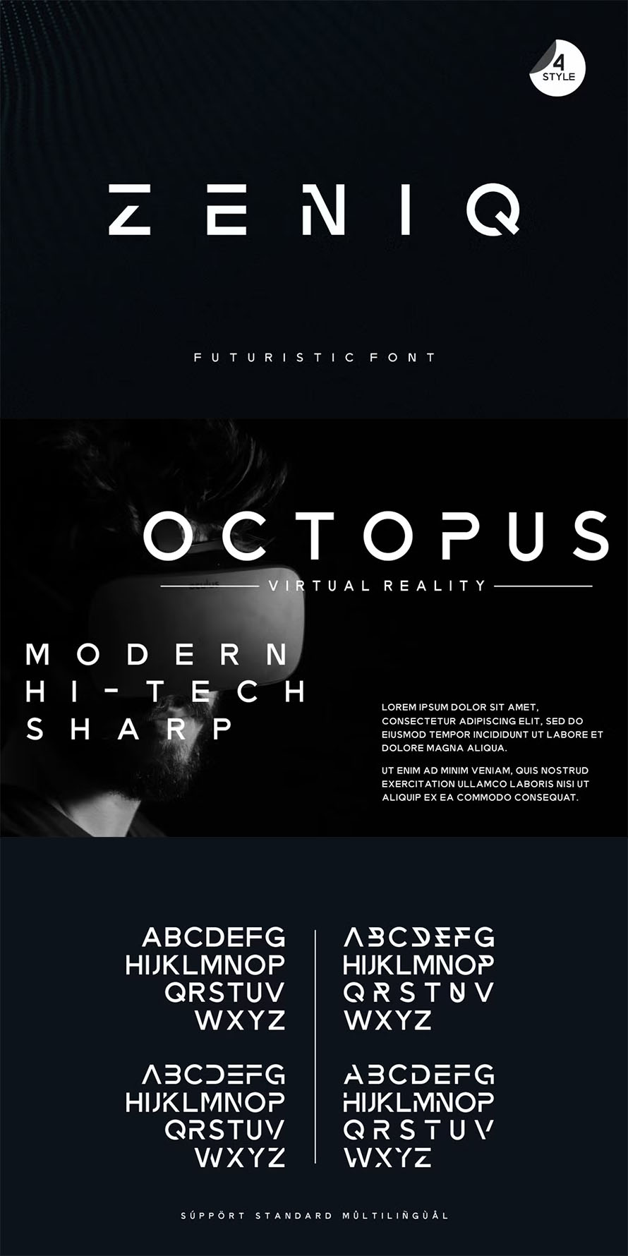 Zeniq Techno Font