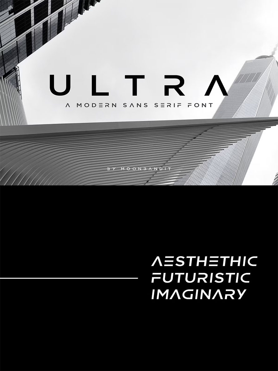 Ultra Modern Sans Serif Font