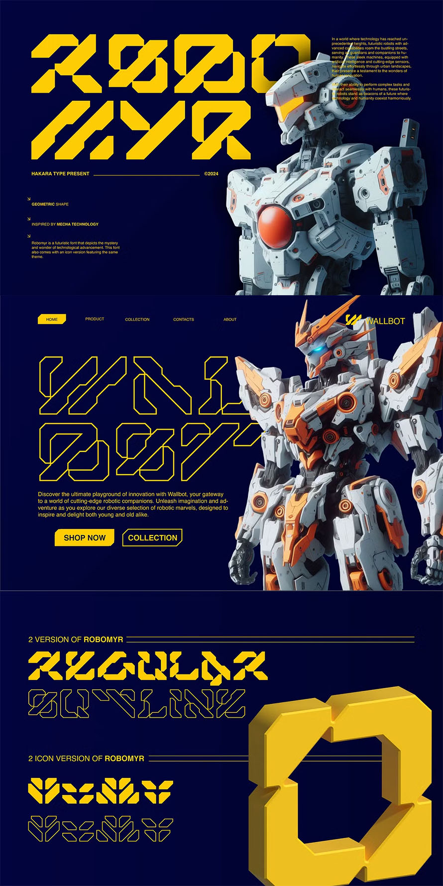 Robomyr Futuristic Font