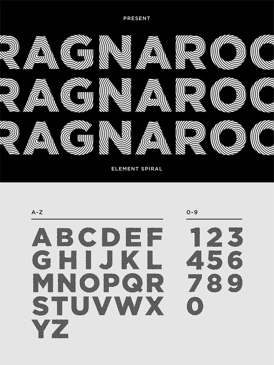 Ragnaroo Futuristic Display Sans
