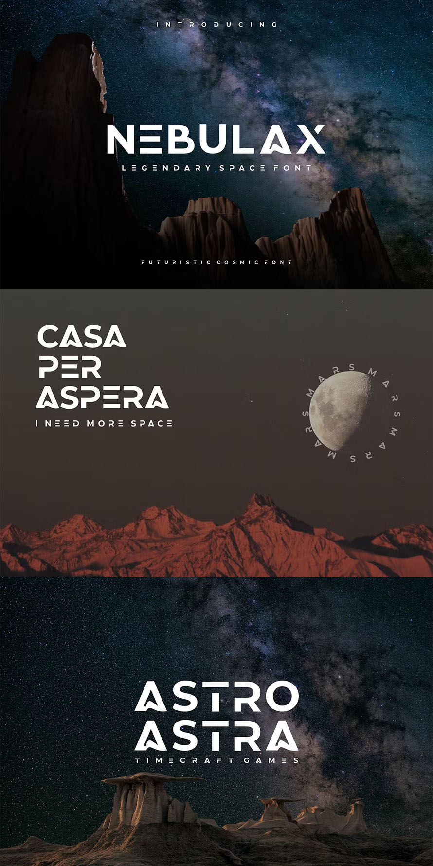 Nebulax Futuristic Modern Font