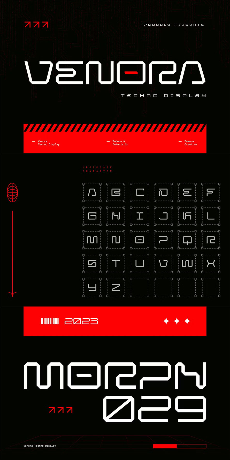 Venora Extended Futuristic Display Font