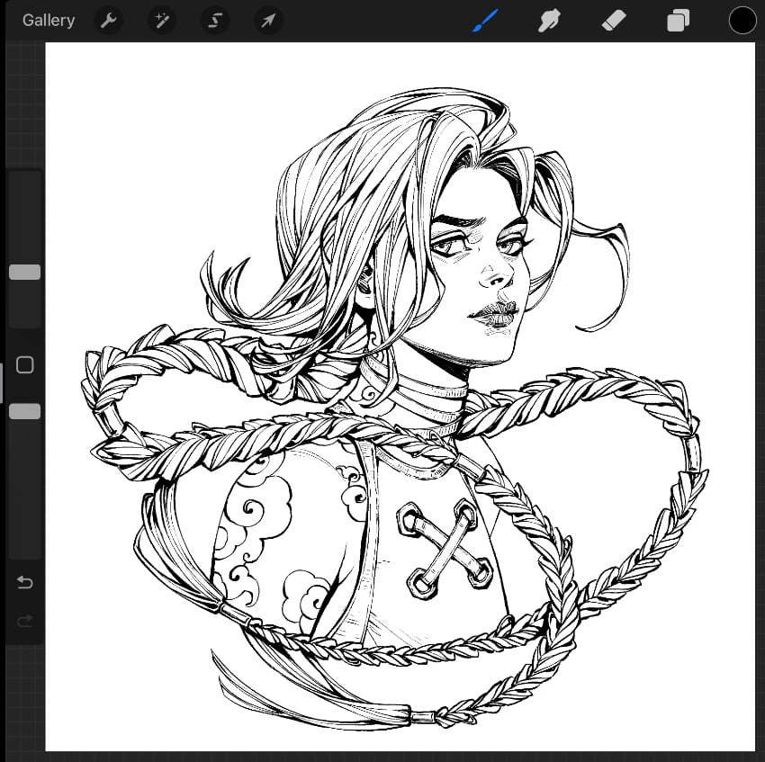 final ink line art