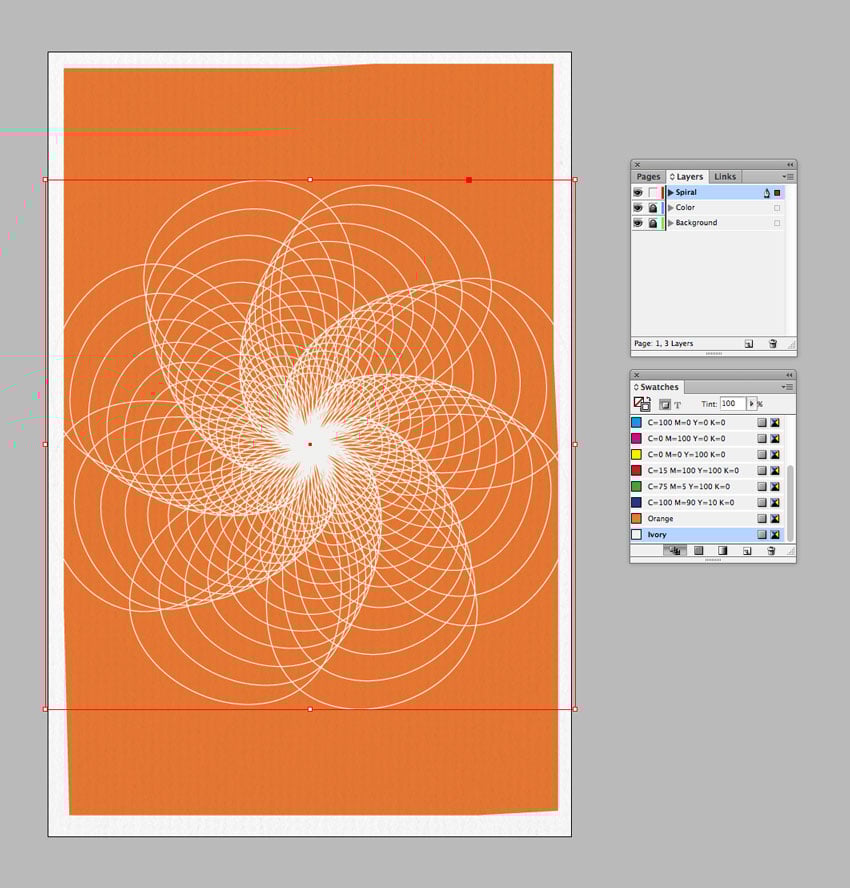 placed spiral