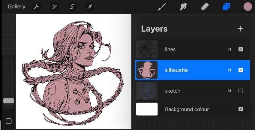 the silhouette shape