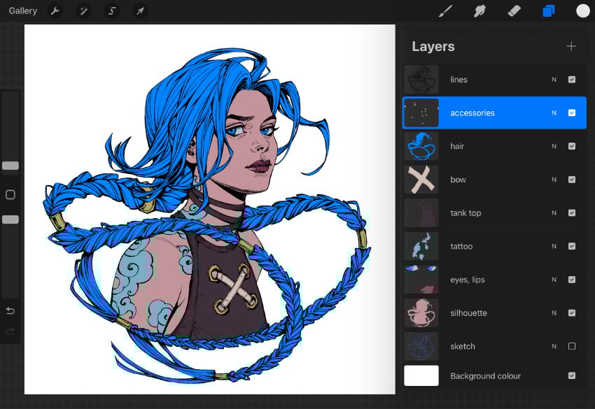 organising the layers