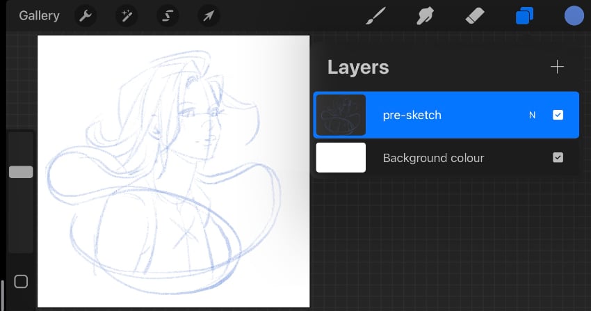 creating a pre-sketch