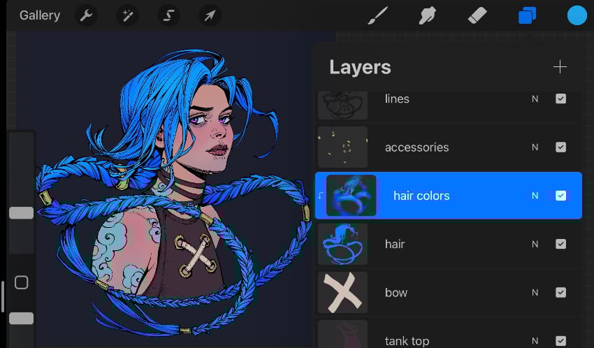 adding hair colors