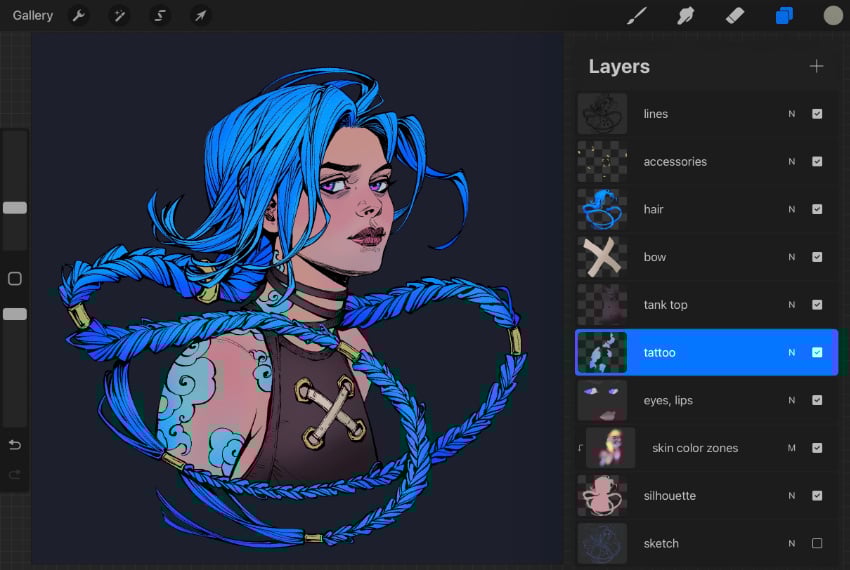 alpha locking the layers