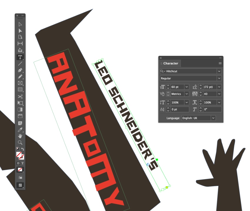 directors name hitchcut font