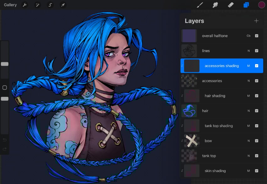 shading the accessories