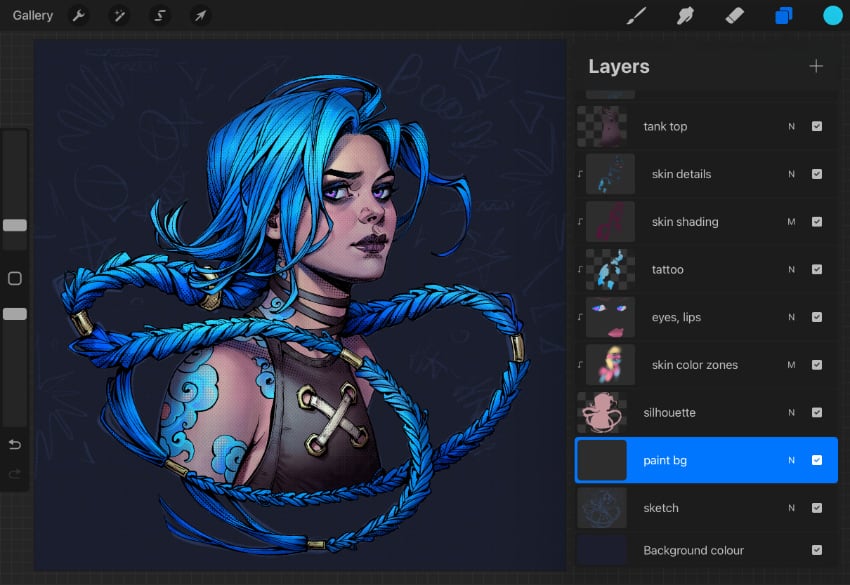 creating a painting background layer
