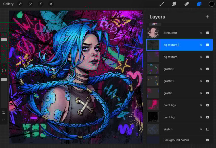 organising the background layers