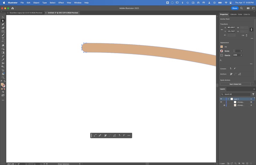 selecting the points at the end of a line and deleting them