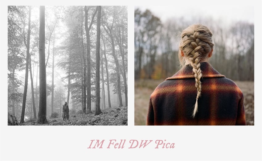 Taylor Swift Folklore font & Taylor Swift Evermore font: IM Fell DW Pica