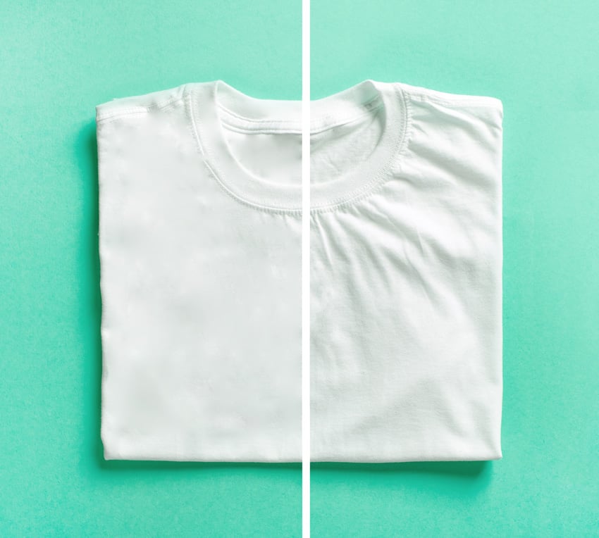 remove wrinkles and creases from garments using the photoshop spot healing brush tool
