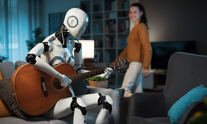 AI in films: sound design and music.