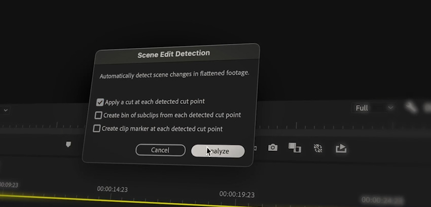 Scene edit detection