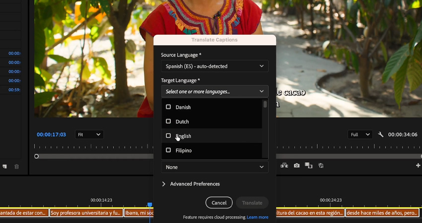 translate multiple languages