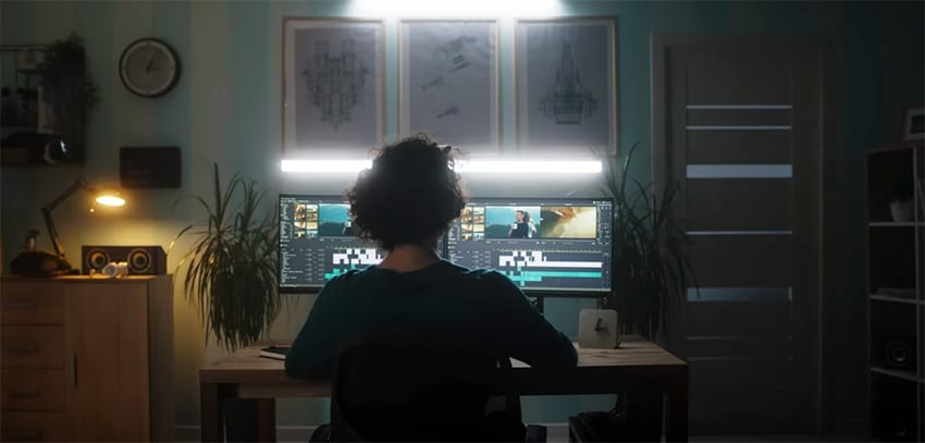 Someone editing