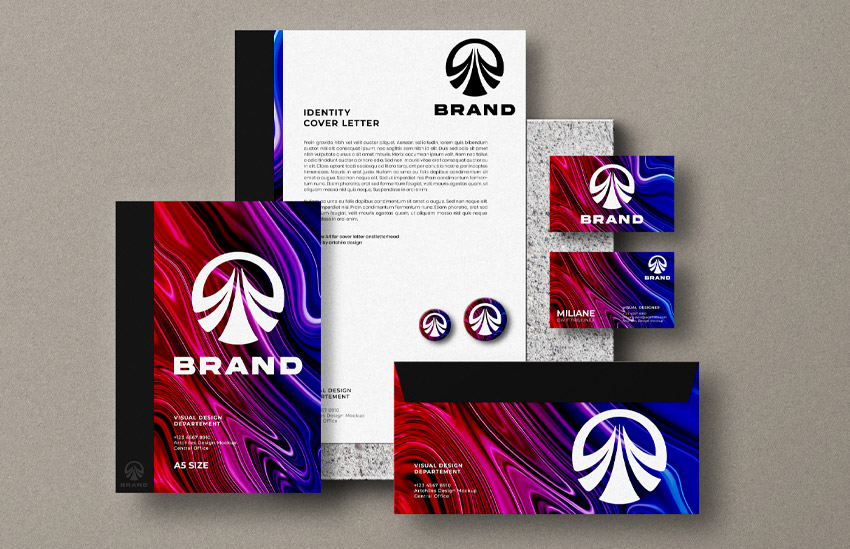create branding with transparent logo