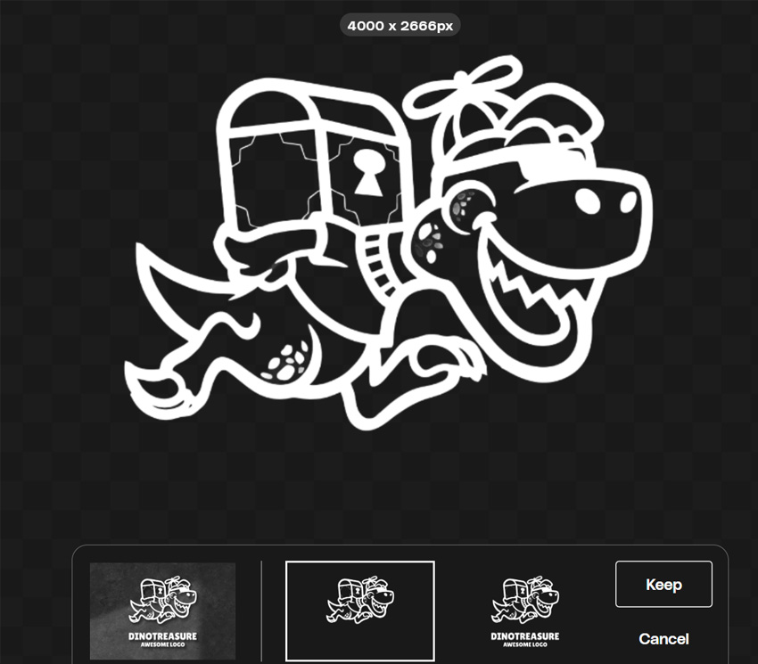 use ImageEdit to remove background from logo