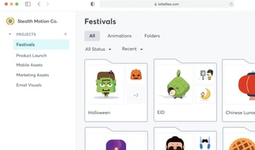 organise lottie files