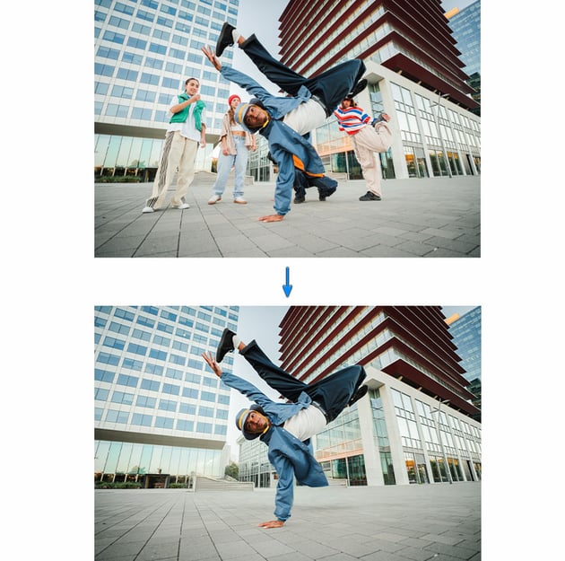 remove people from the background