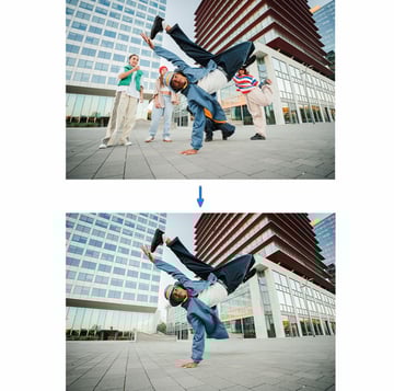 remove people from the background