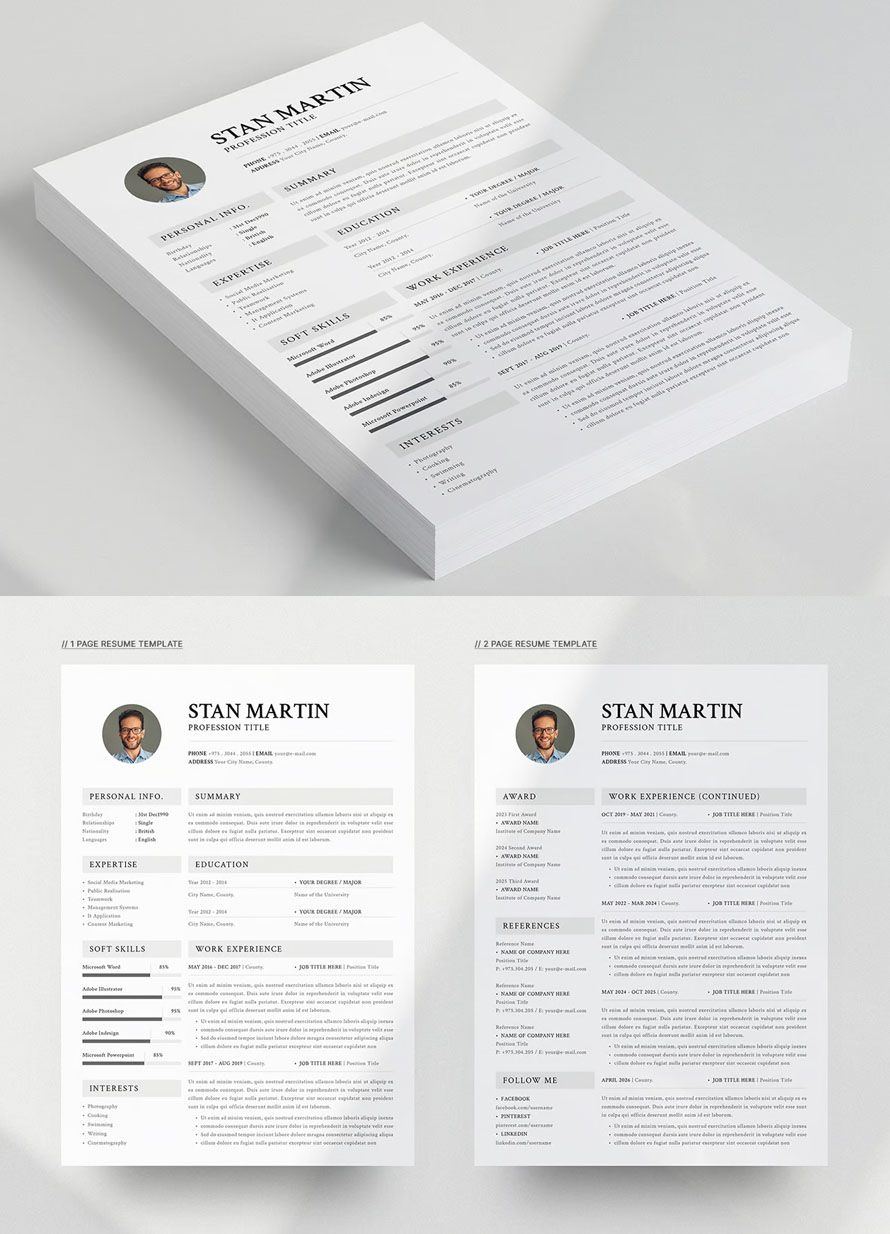 Attractive Best Resume CV