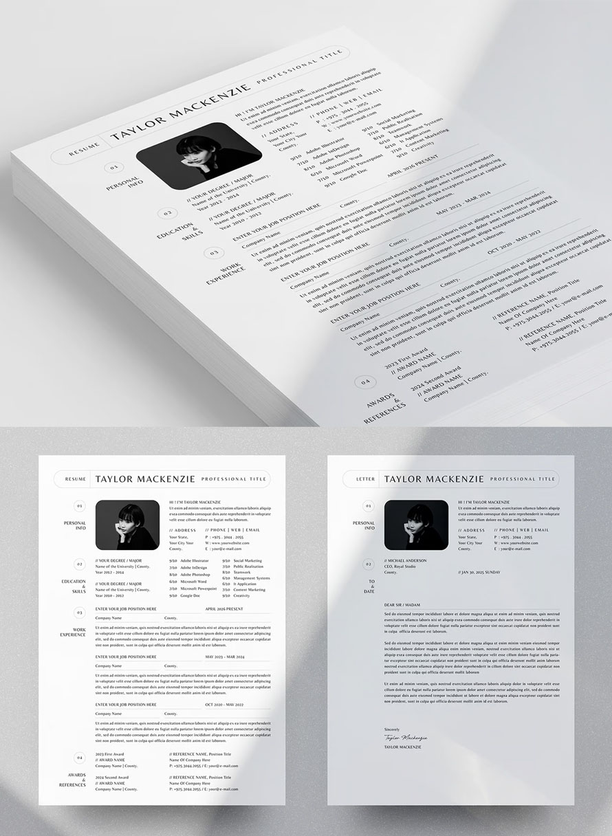Perfect Minimal Resume CV